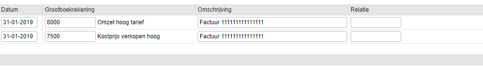 boeking administratie bol.com